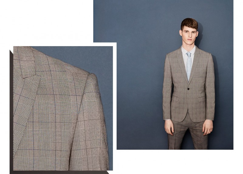 Topman's checked pattern suit provides another stylish option for prom.