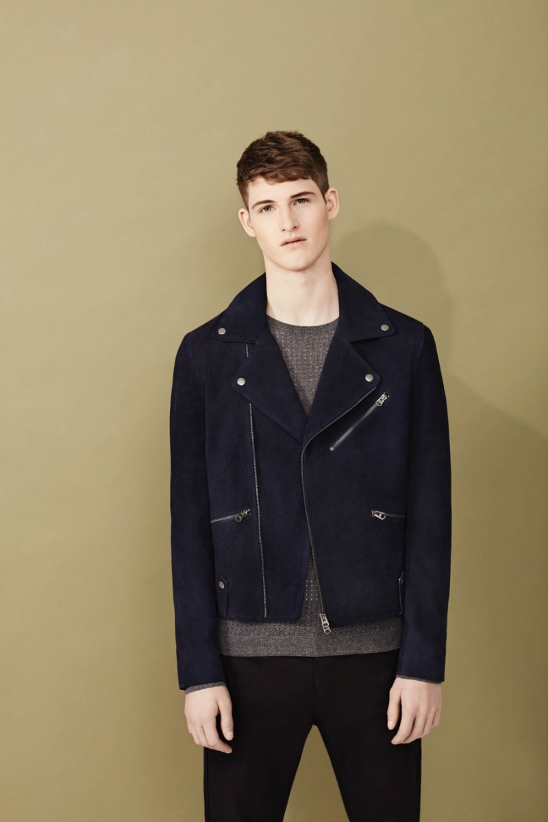 Topman Premium Biker Jacket and Cotton T-Shirt.