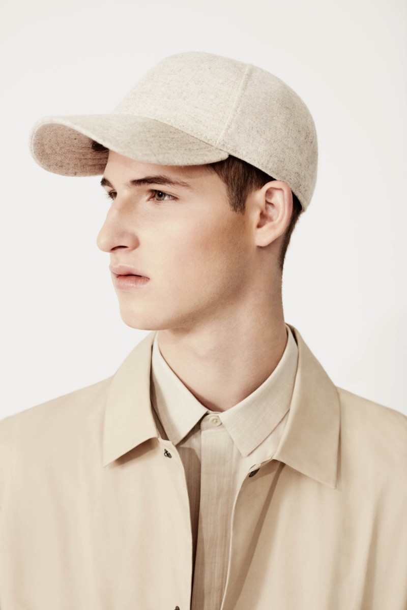 Topman Premium Wool Blend Cap, Linen Shirt and Cotton Mac.