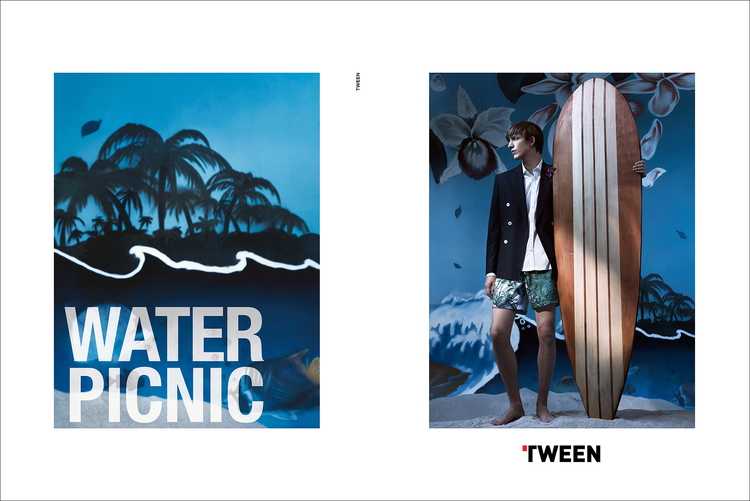 Xavier Buestel photographed by Umit Savaci for Tween's spring-summer 2016 campaign.