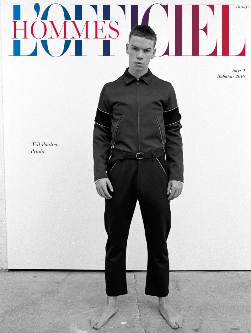 Actor Will Poulter covers the spring-summer 2016 issue of L'Officiel Hommes Turkey.