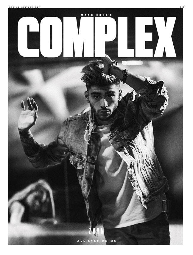 Zayn Malik covers the April/May 2016 issue of Complex magazine.