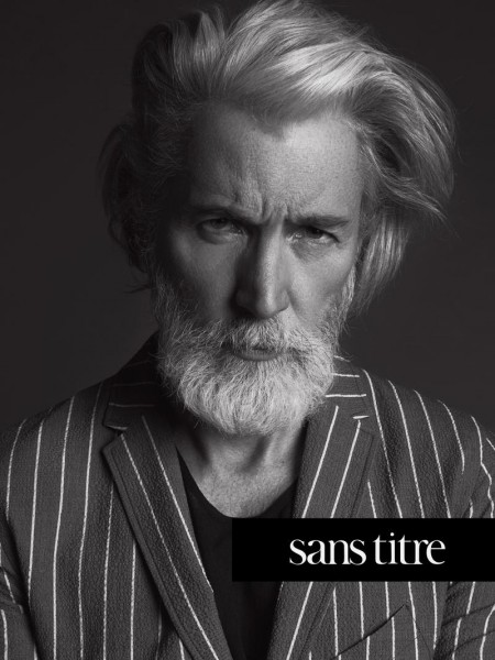 Aiden Brady Gives Us Grey Hair Envy in Striking Sans Titre Campaign