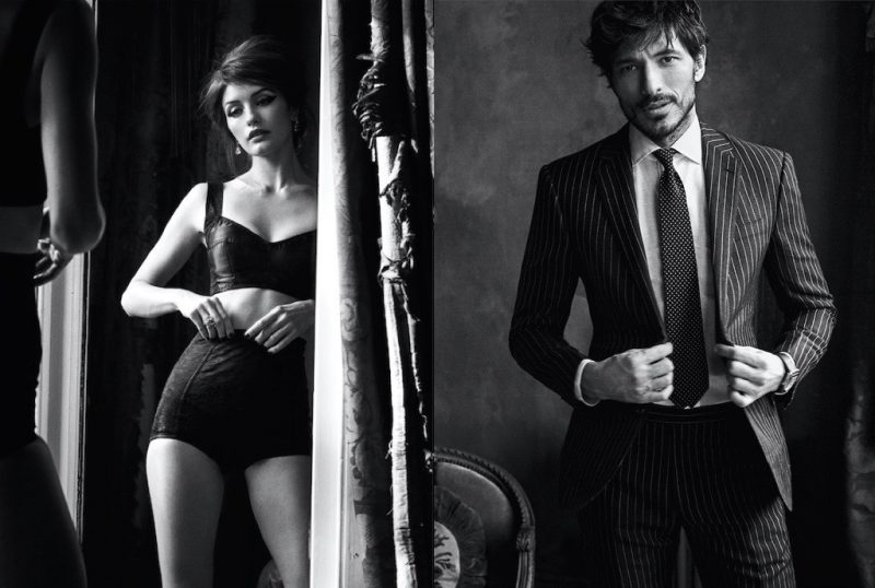 Andres Velencoso Segura is a sharp figure in a pinstripe suit.