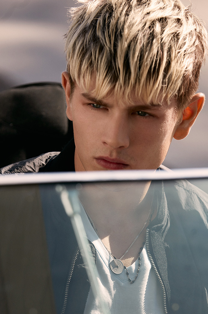Luke Worrall for Armani Exchange's summer 2016 campaign.