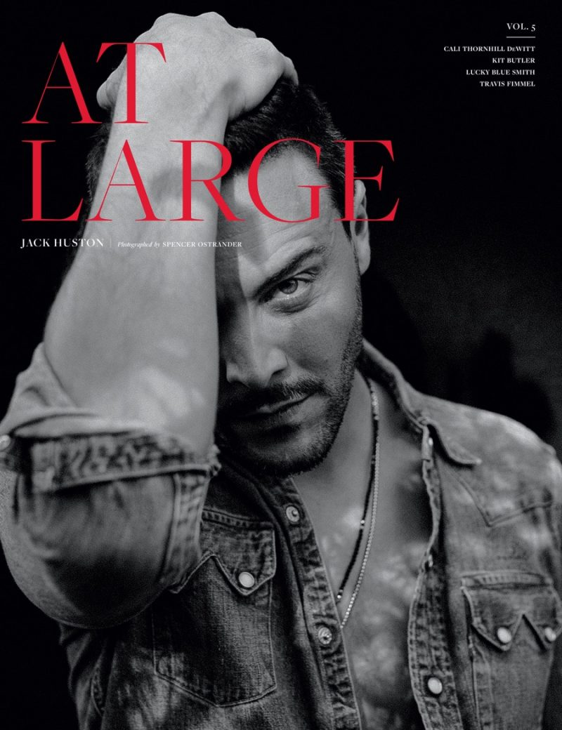 Actor Jack Huston covers At Large magazine.