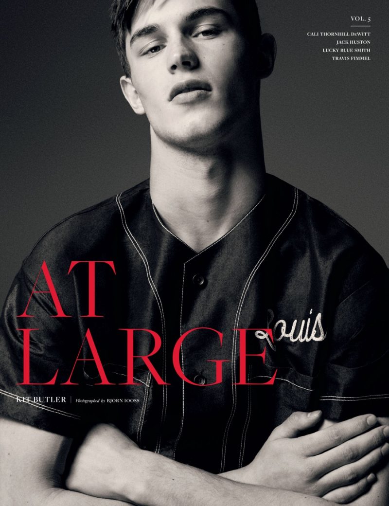 Model Kit Butler covers At Large magazine.