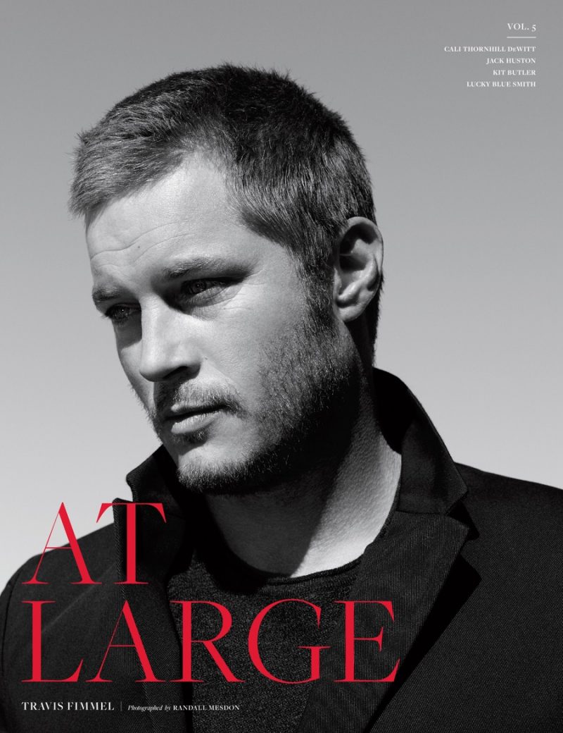 Actor Travis Fimmel covers At Large magazine.