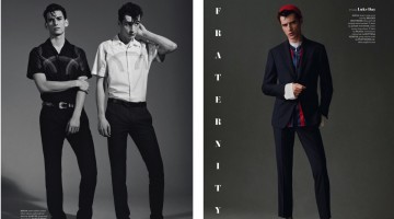 Fraternity Suit: Adrien Sahores & Thibaud Charon for British GQ Style Fraternity Suit: Adrien Sahores & Thibaud Charon for British GQ Style