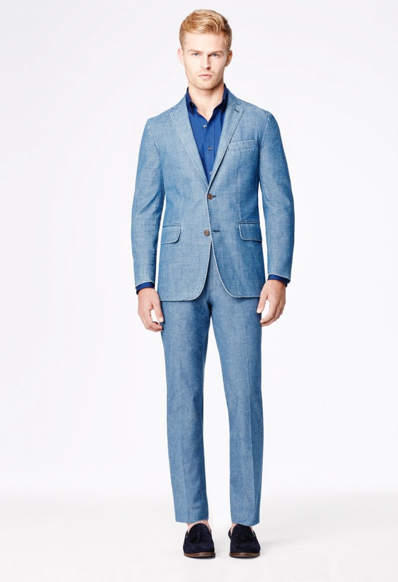 Canvas by Lands' End Chambray Suit