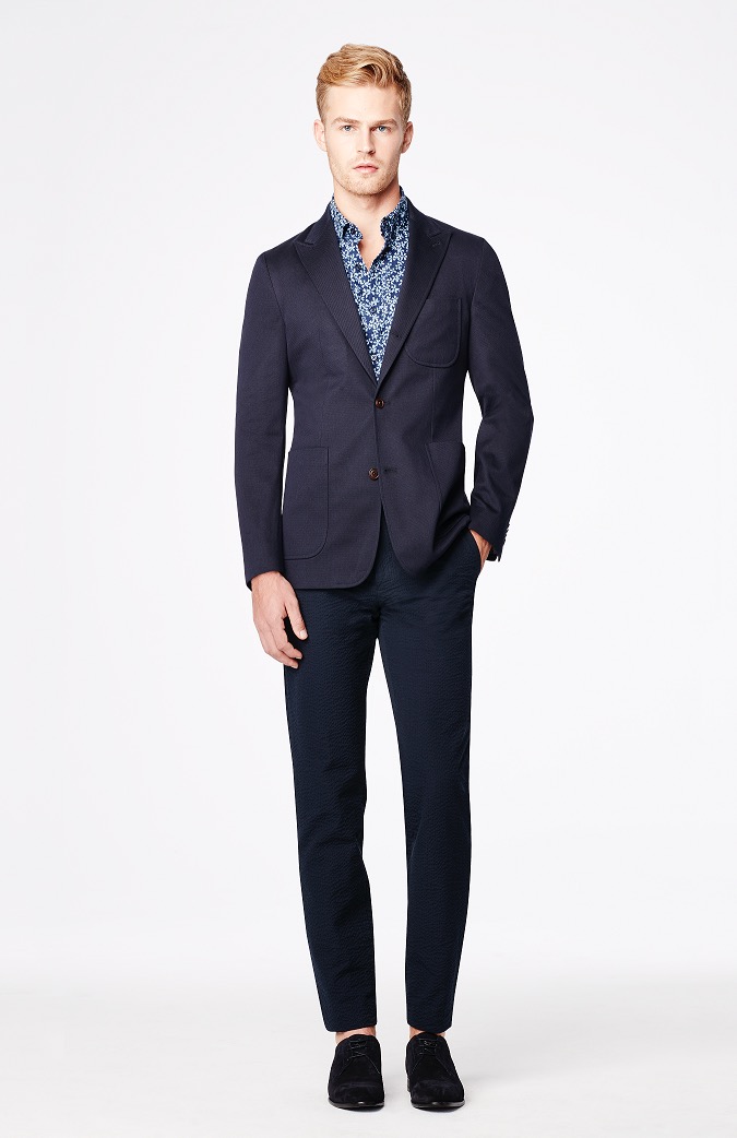 Canvas by Lands' End Texture Mesh Suit