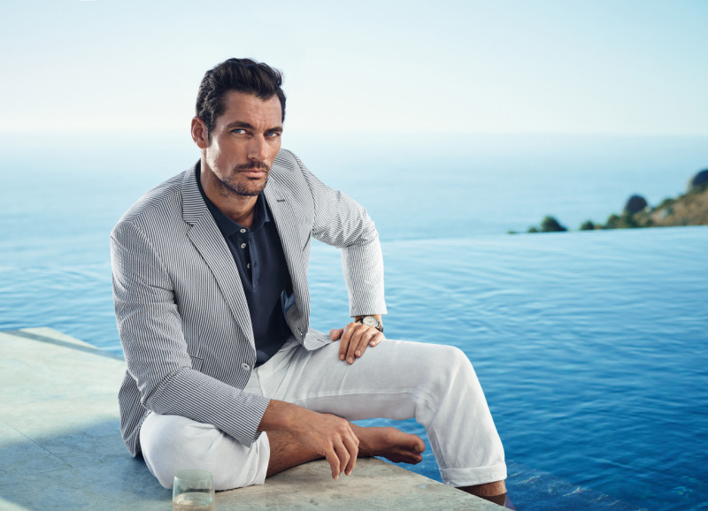 David Gandy photographed by Tomo Brejc for Marks & Spencer's spring-summer 2016 campaign.