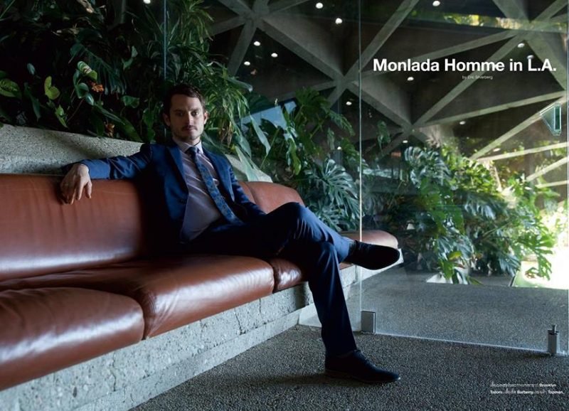 Elijah Wood pictured in Brooklyn Tailors and Burberry for Numéro Homme Thailand. » Elijah Wood Dons Trim Tailoring for Numéro Homme Thailand Cover Shoot Elijah Wood pictured in Brooklyn Tailors and Burberry for Numéro Homme Thailand.