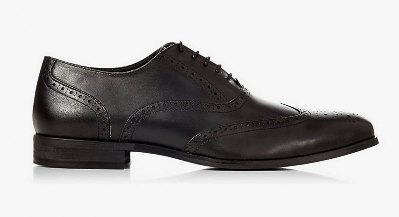 Express Leather Wingtip Oxford Shoes