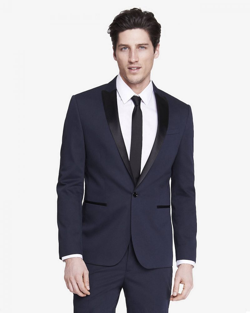 Express Midnight Blue Tuxedo