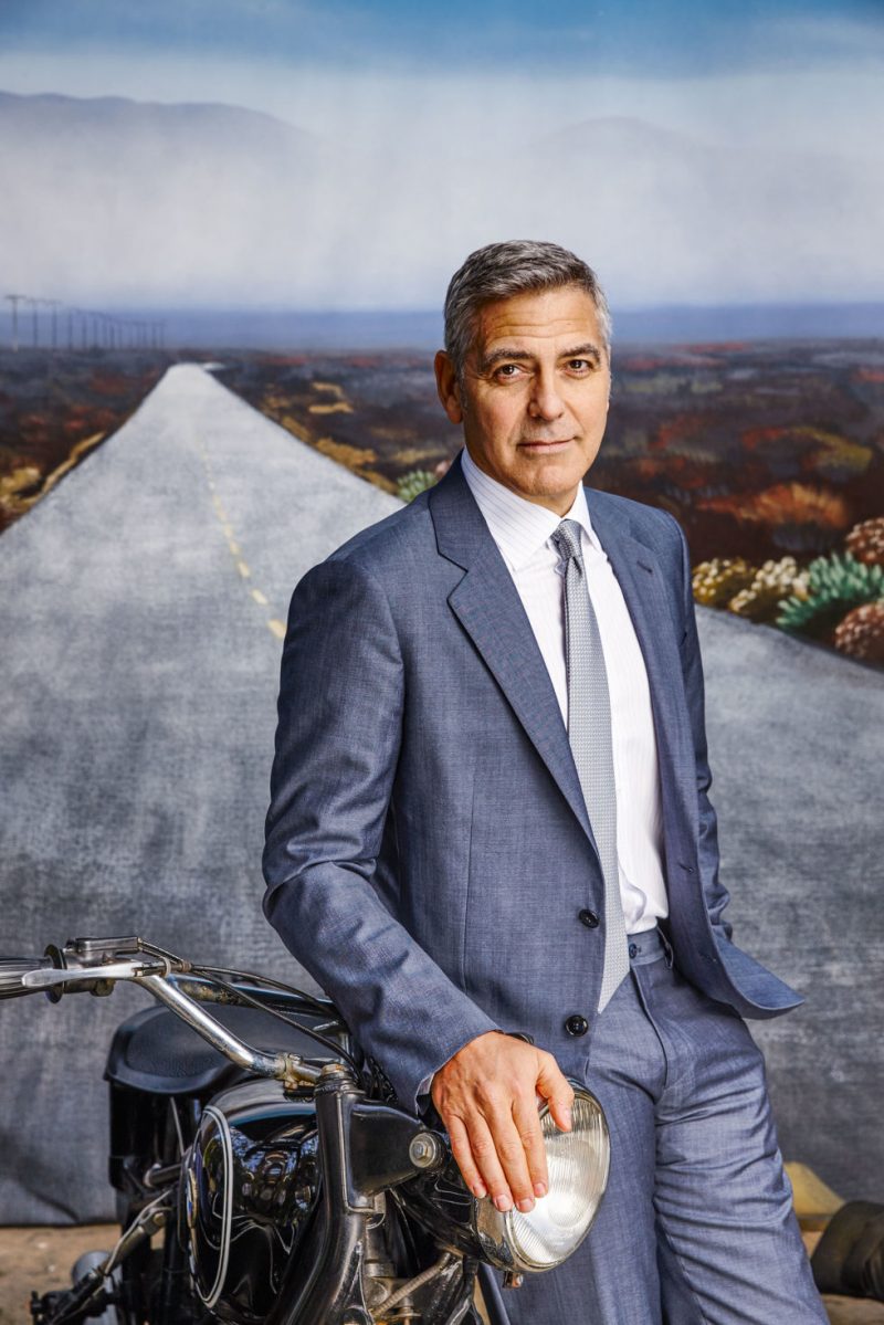 George Clooney photographed by Nigel Parry for Esquire.