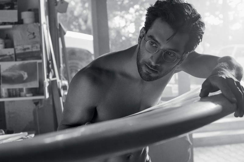 Designer surfer Caner for Giorgio Armani Frames of Life 2016 campaign.