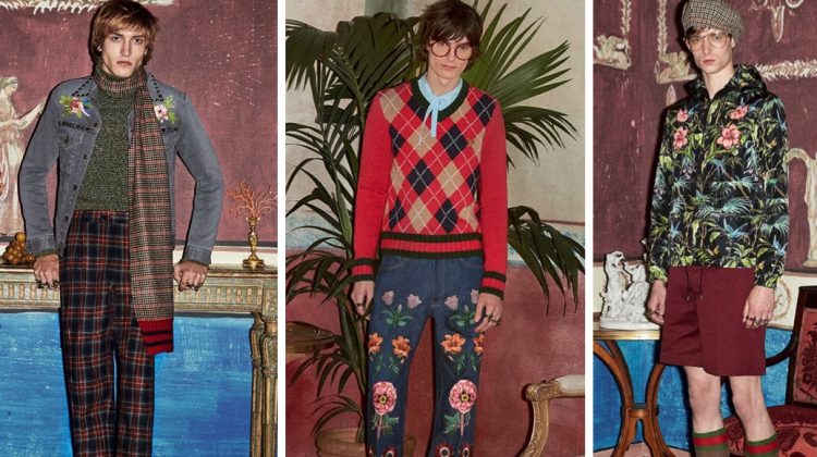 Gucci Serves Up Florals & Plaids for Pre-Fall Collection