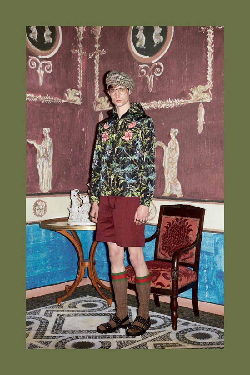 Gucci's floral print offers up a decadent spin on casual leisurewear. 