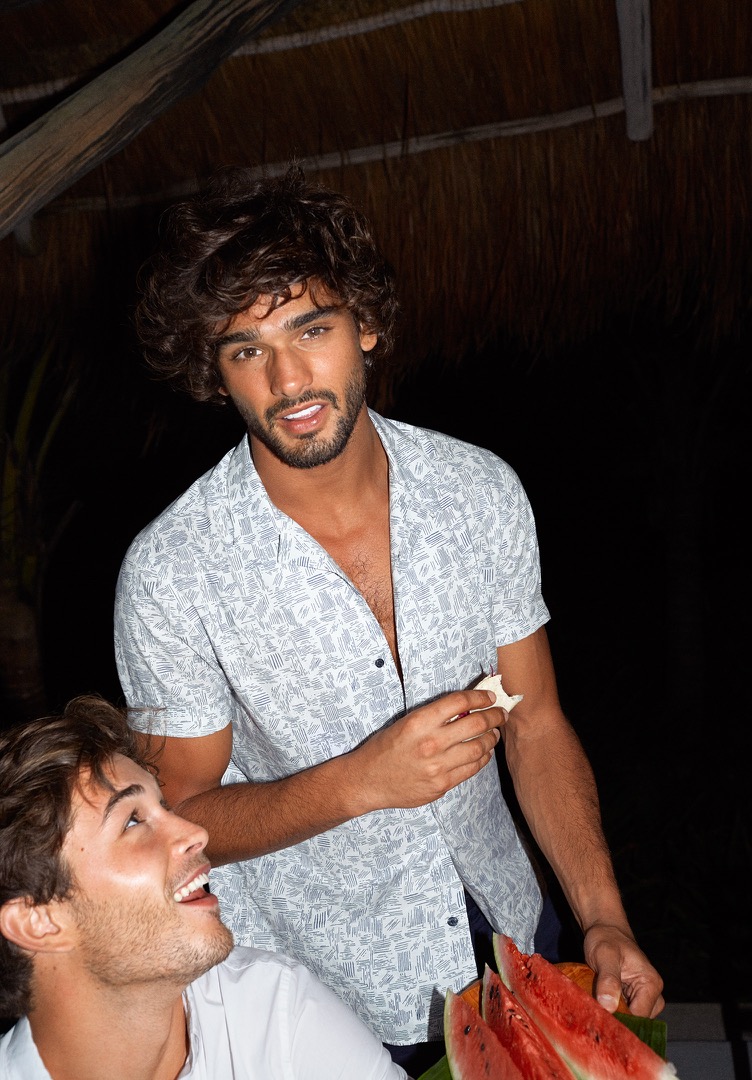 Brazilian models Francisco Lachowski and Marlon Teixeira appear in H&M's summer 2016 campaign.