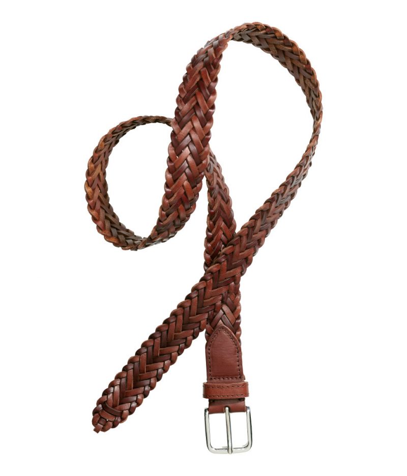 H&M Men Braided Leather Belt