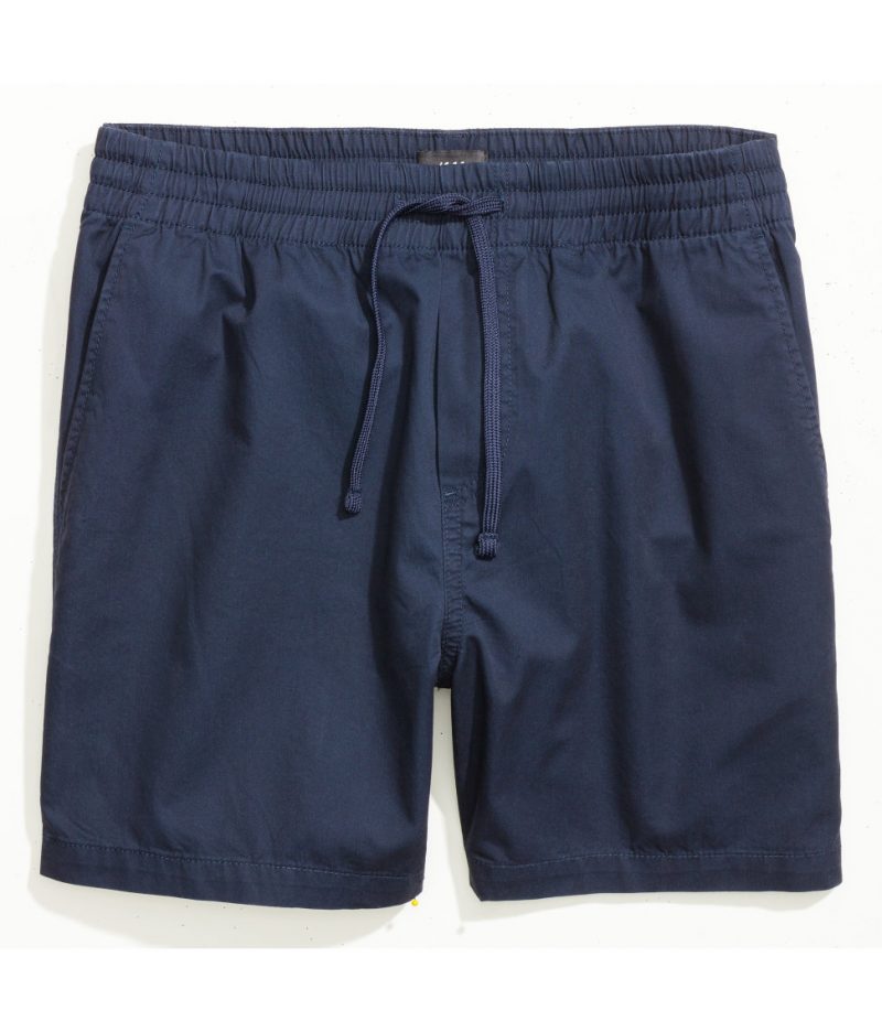 H&M Men navy cotton shorts