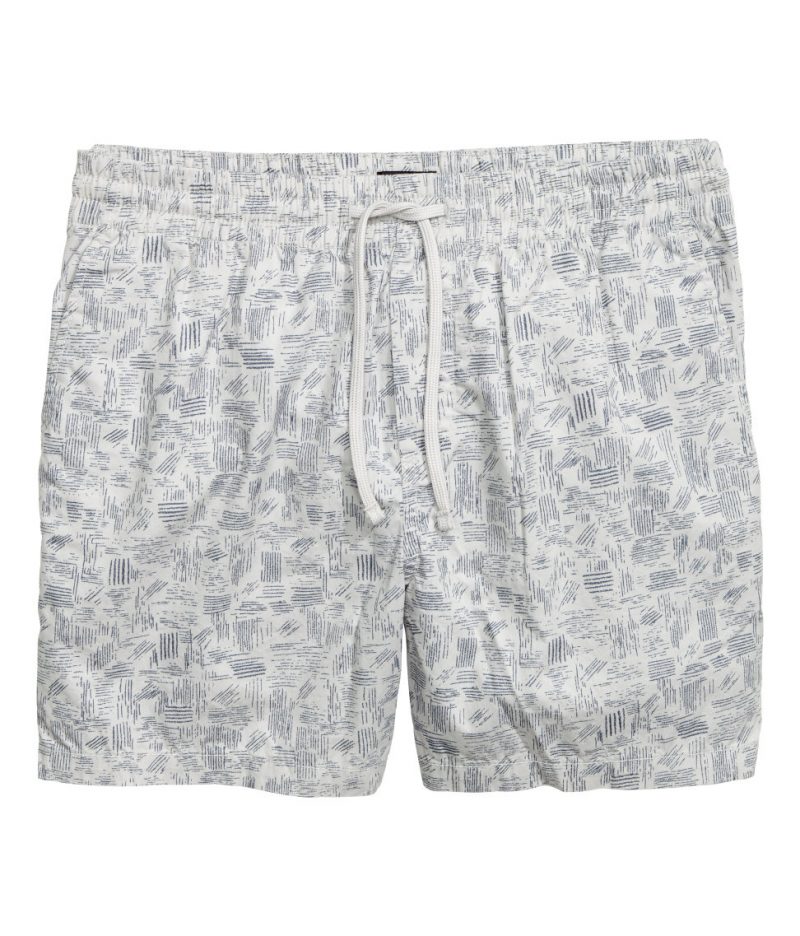 H&M Men patterned cotton shorts