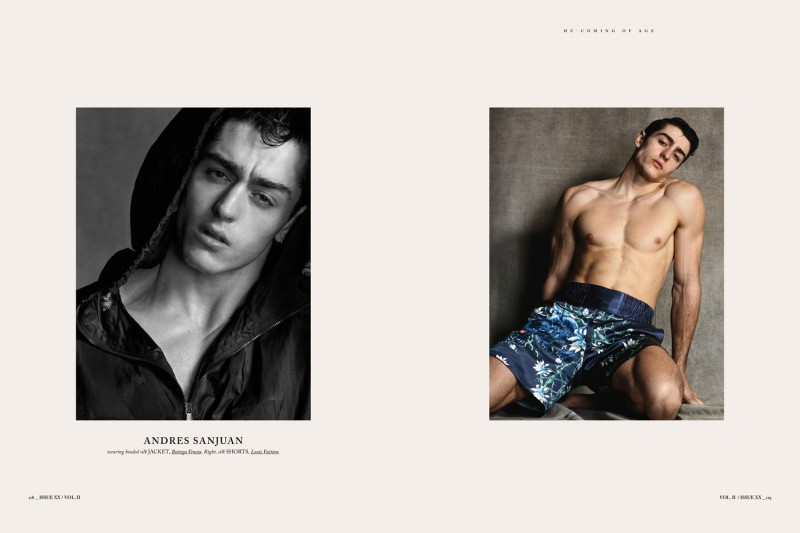 Andres Sanjuan photographed for Hercules Universal