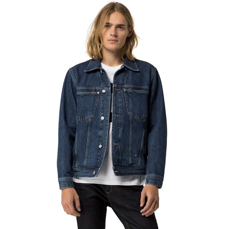 Hilfiger Denim Tommy Jeans Unisex Flag Denim Jacket