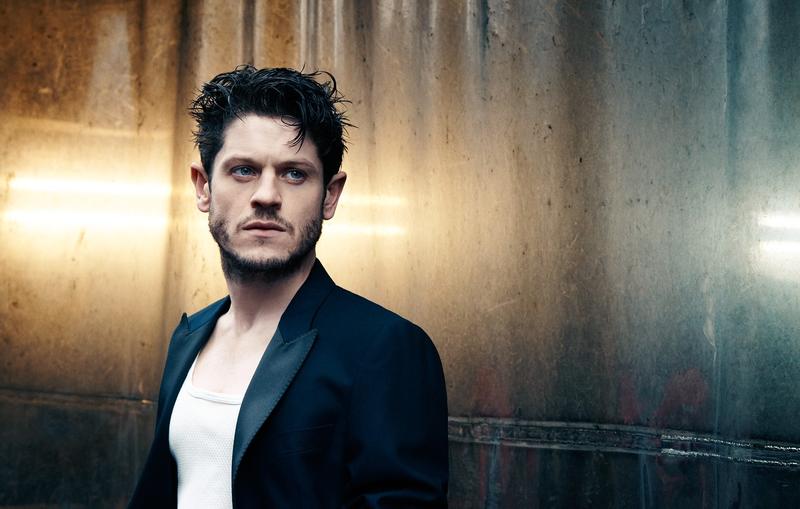 Iwan Rheon pictured in a Lanvin blazer for Interview magazine.