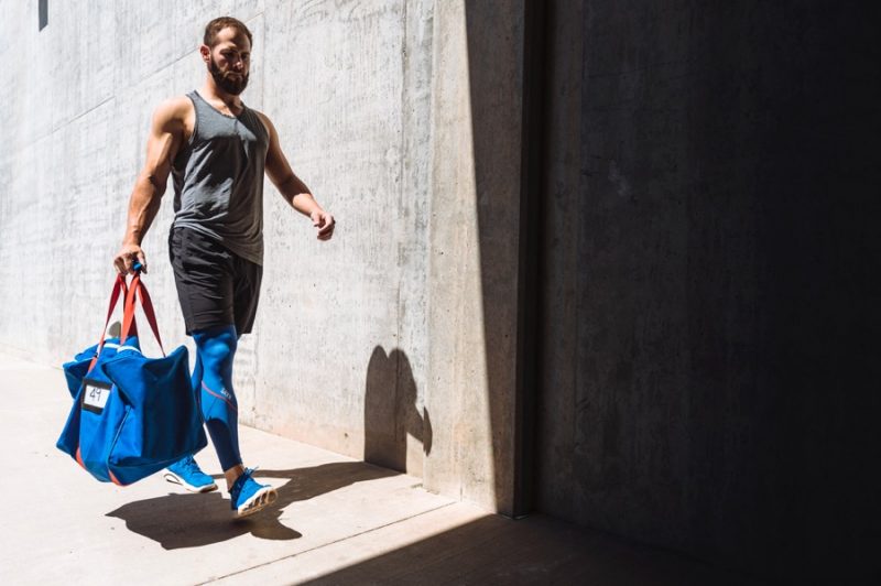 Preparing for an epic workout, Jake Arrieta embraces active apparel from SAXX.