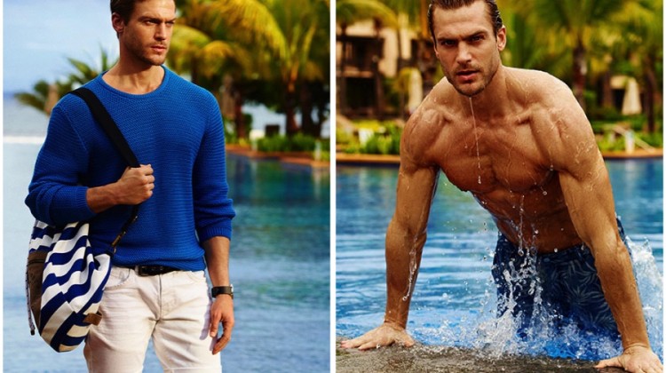 Jason Morgan Travels to Mauritius for Reserved's Summer Campaign