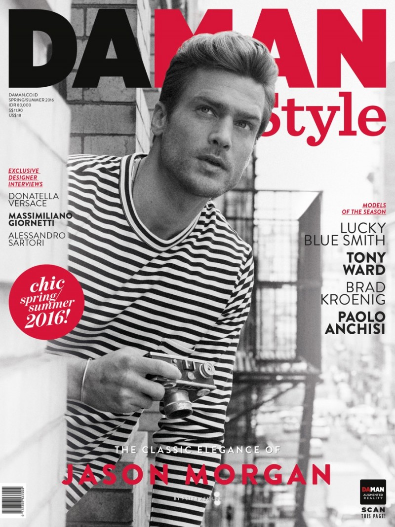 Jason Morgan covers the spring-summer 2016 issue of Da Man Style.