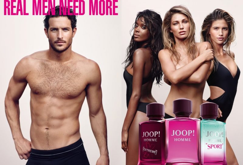 JOOP! Homme Sport fragrance campaign featuring Justice Joslin.