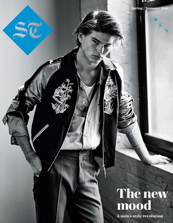 Australian model Jordan Barrett covers The Sunday Telegraph.