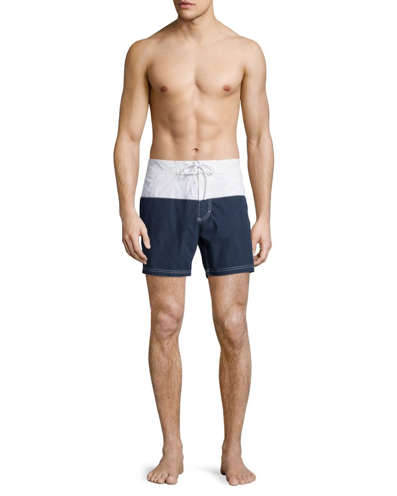 Lacoste Colorblock Swim Trunks