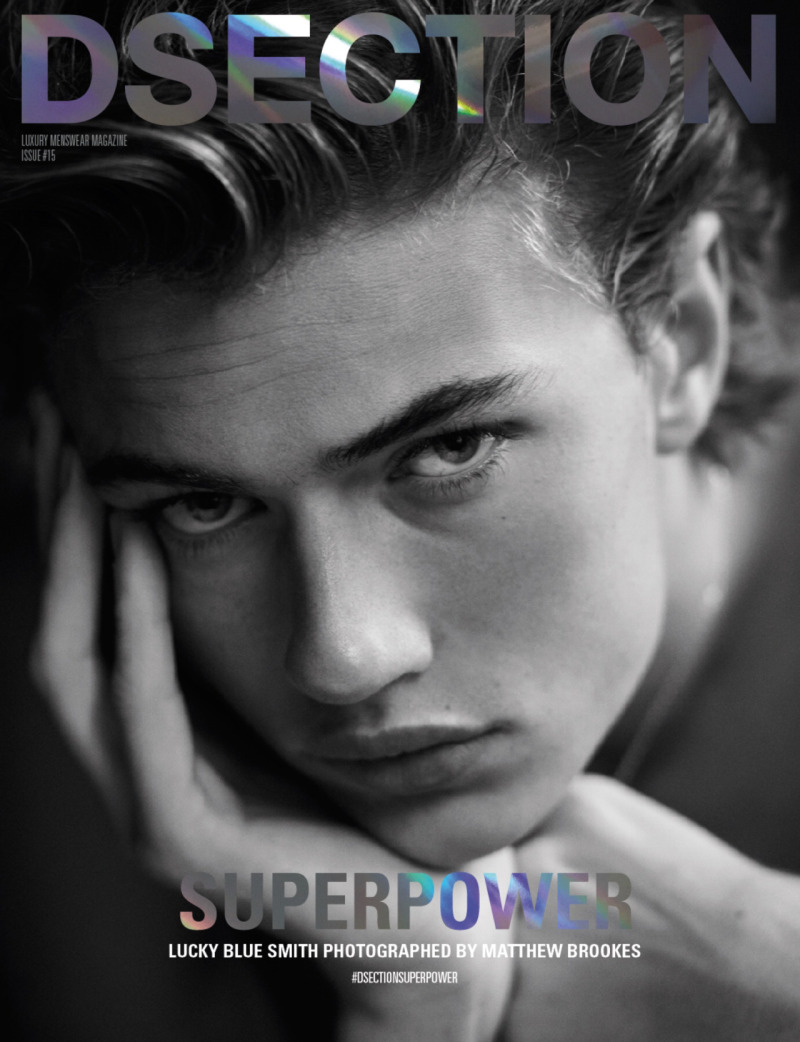 Lucky Blue Smith covers DSection magazine.