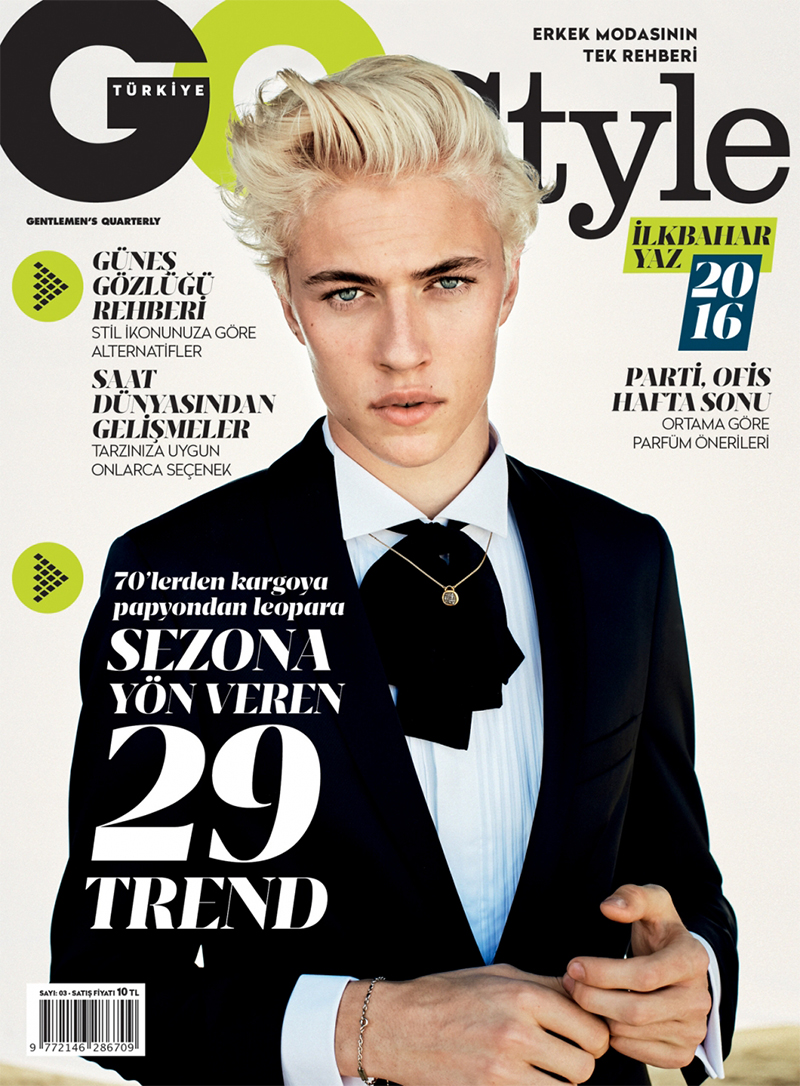 Lucky Blue Smith channels torero style for the spring-summer 2016 cover of GQ Style Turkey.