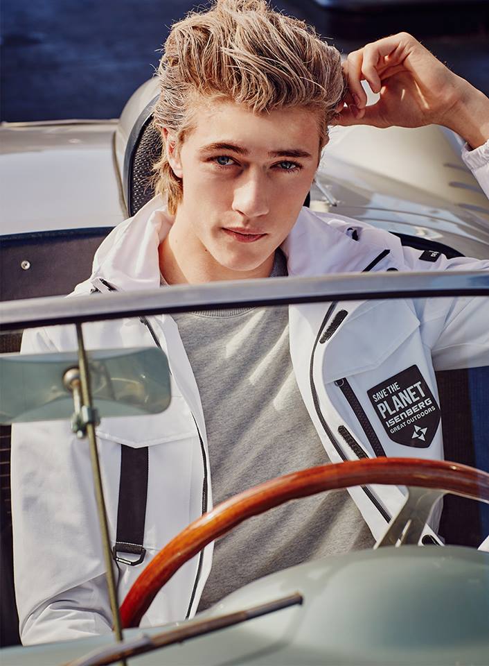 Lucky Blue Smith fronts Isenberg's spring-summer 2016 campaign.