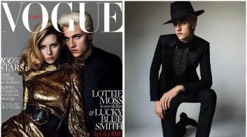 Lucky Blue Smith Joins Lottie Moss for Vogue Paris Cover, Wears Saint Laurent Lucky Blue Smith Joins Lottie Moss for Vogue Paris Cover, Wears Saint Laurent