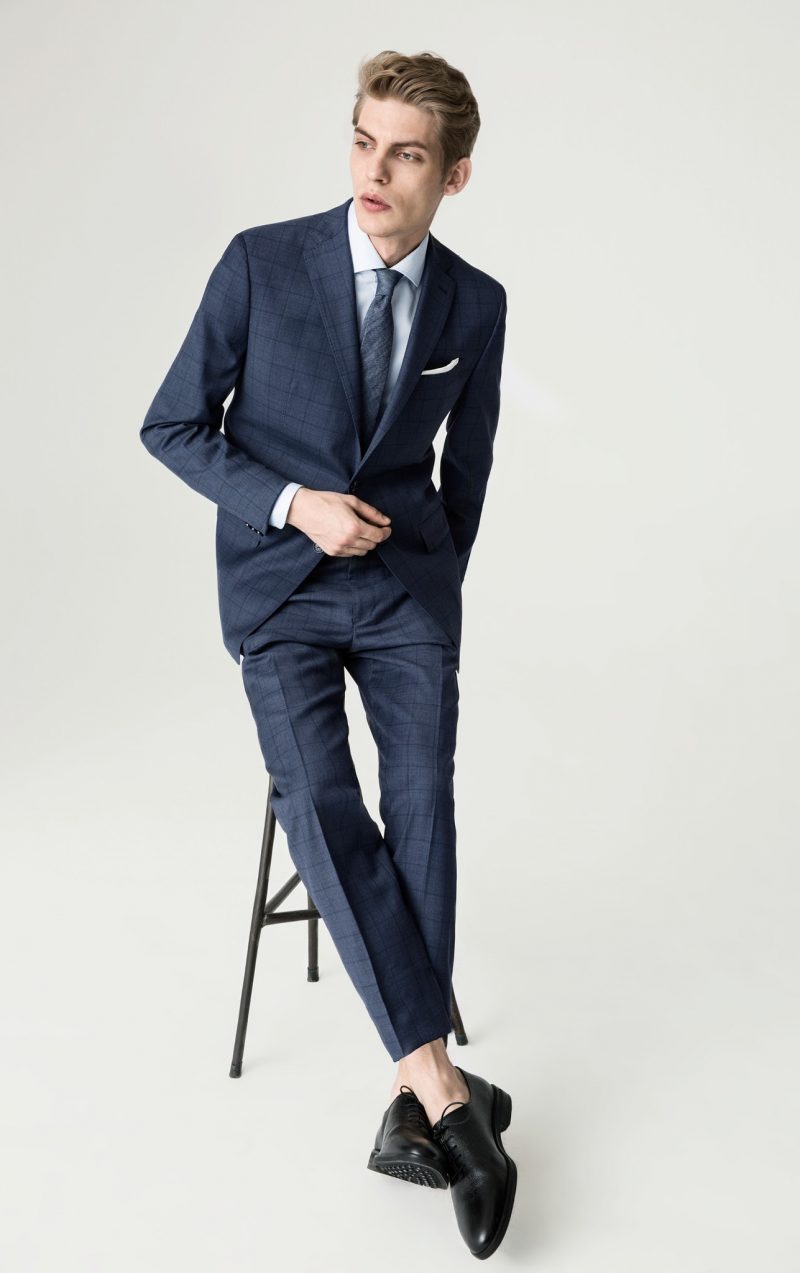 Mango Man Business Suiting: Baptiste Radufe wears The New York suit.