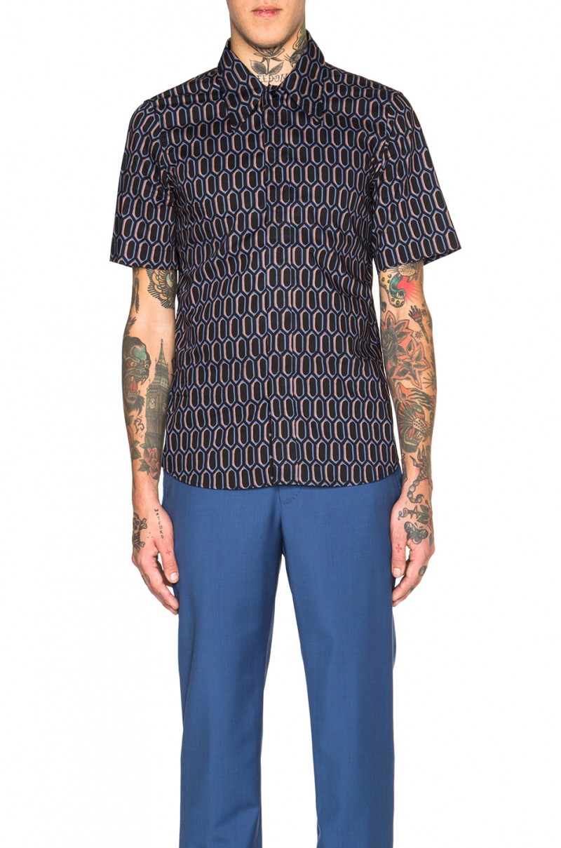 Marni Atomica Print Short-Sleeve Shirt