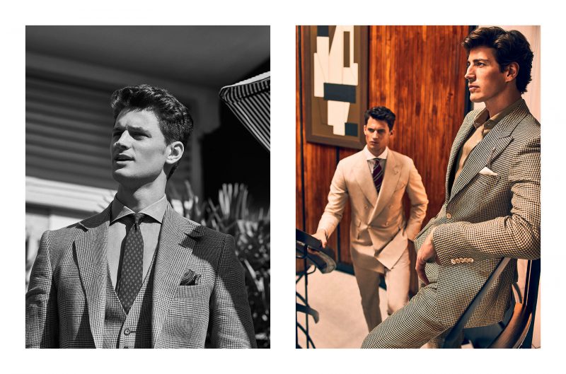Models Garrett Neff and Oriol Elcacho link up with Massimo Dutti to model tailored fashions from its Country Lux collection.
