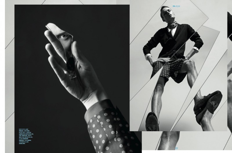 Alexander Laible embraces a smart edge in Lanvin, Etro and Versace.