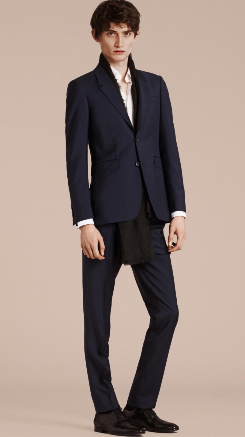 Mr. Burberry Slim-Fit Wool Mohair Suit
