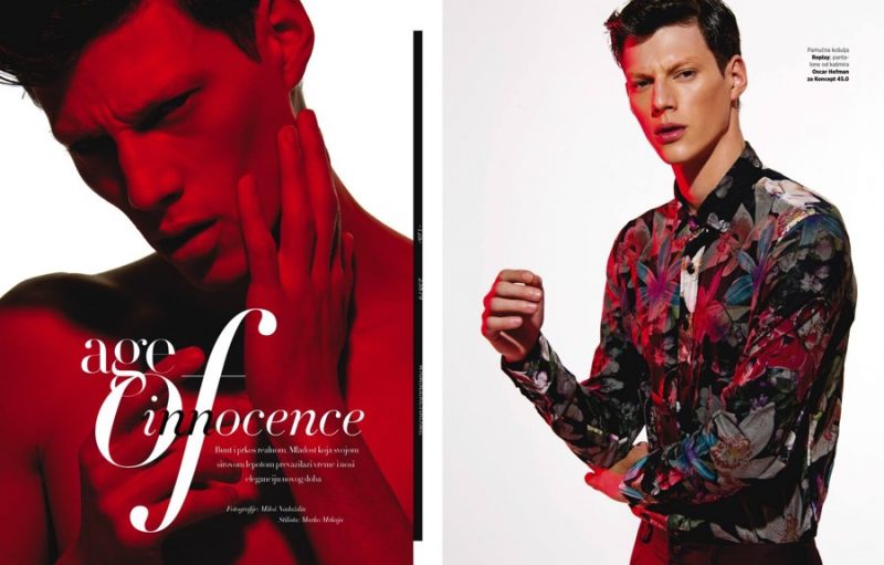 Model Nemanja Maksic pictured in Replay and Oscar Hofman. » Nemanja Maksic Covers the April 2016 Issue of Harper's Bazaar Man Serbia Model Nemanja Maksic pictured in Replay and Oscar Hofman.