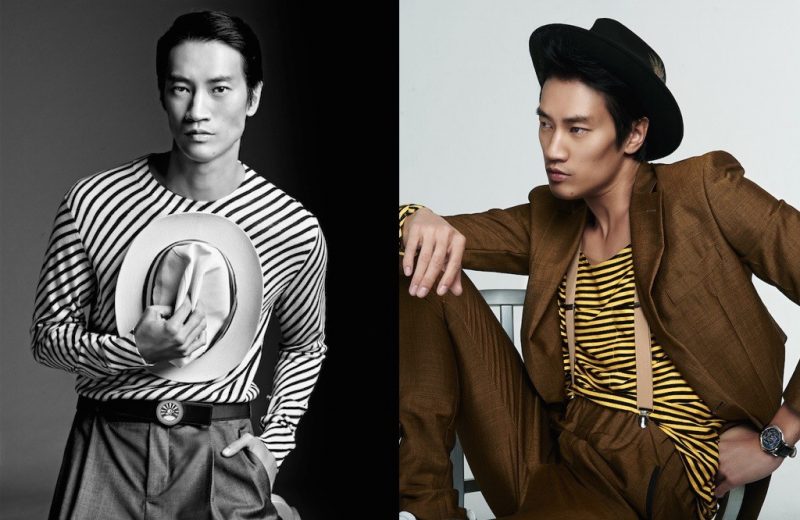 Philip Huang embraces stripes for chic images captured by photographer Raul Docasar.