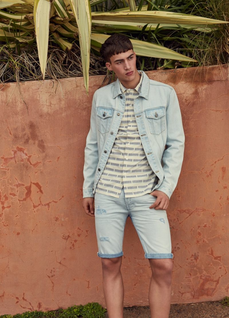 Alessio Pozzi doubles down on light washed denim for Primark's summer 2016 campaign.