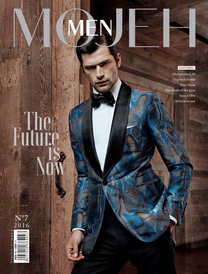 Sean O'Pry covers the spring-summer 2016 issue of Mojeh magazine.