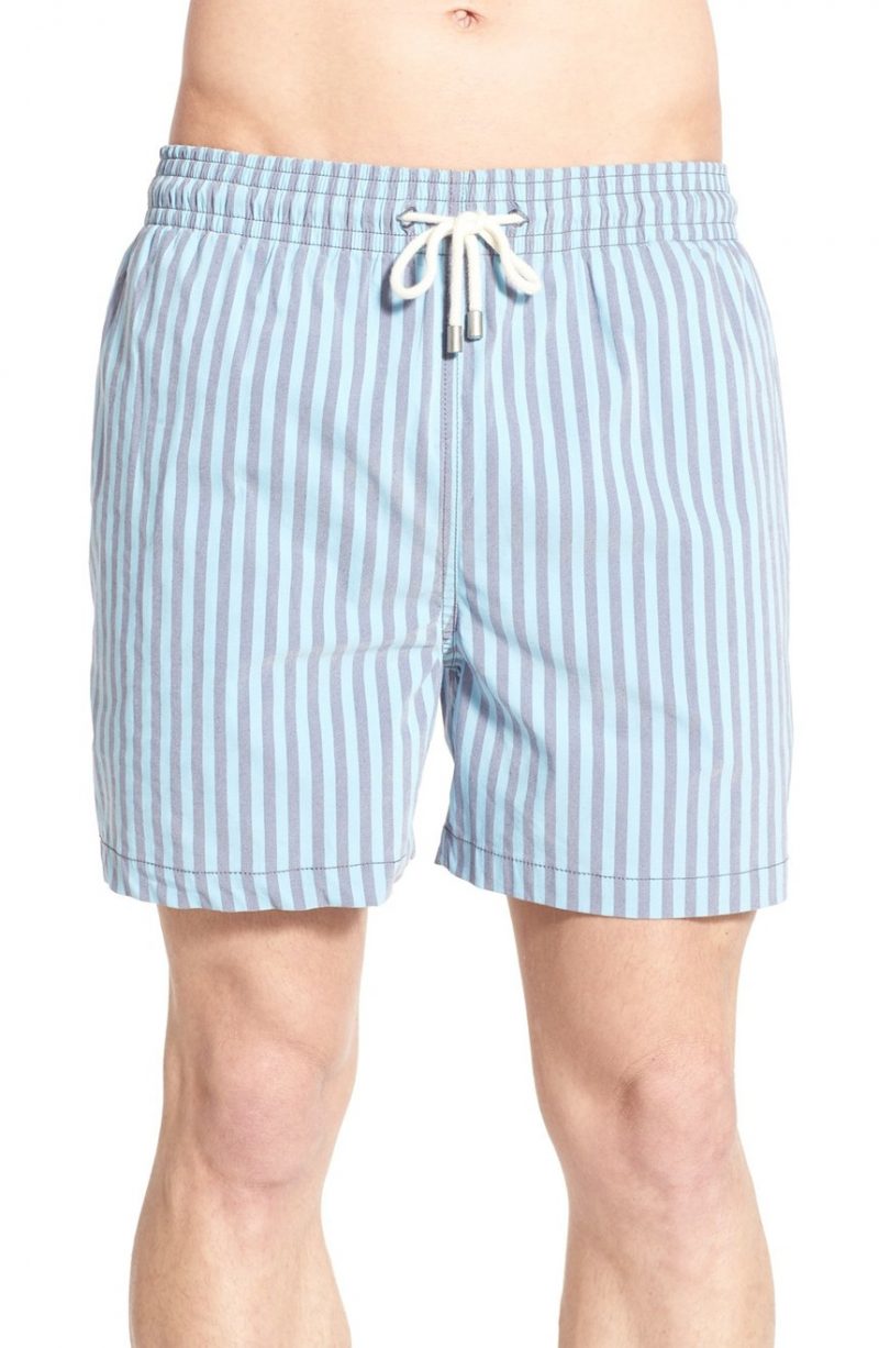 Solid & Striped Classic Stripe Swim Trunks